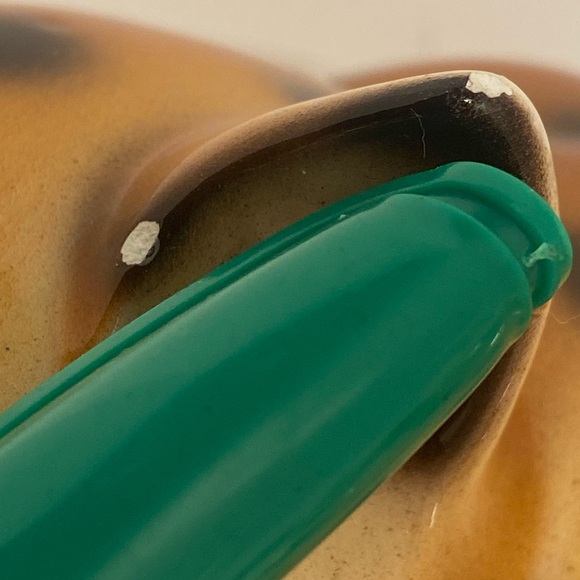 Vintage cat figurine MCM ceramic cheetah cub sculpture made in Italy Italian 60s - Picture 5 of 16